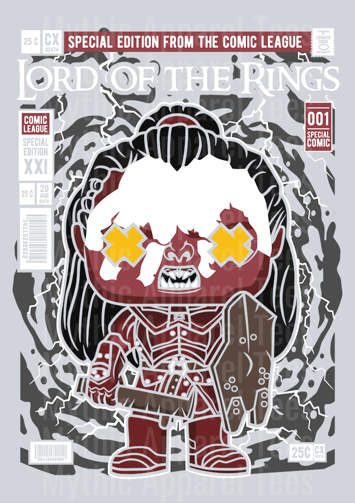 Lurtz Comic Book Cover STYLE DTF Pop Culture Transfers