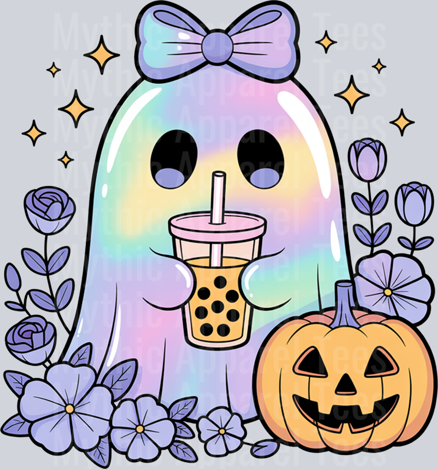 Halloween Iridescent Ghost Coffee Flower_processed