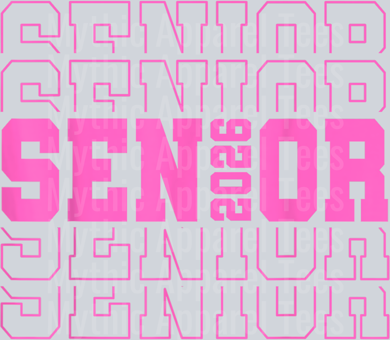 Senior 2026 Class Of 2026 Boys Girls Matching Graduation T-Shirt