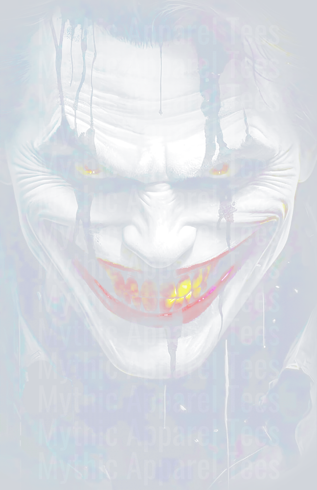 Joker White HALFTONE DTF Joker Transfers