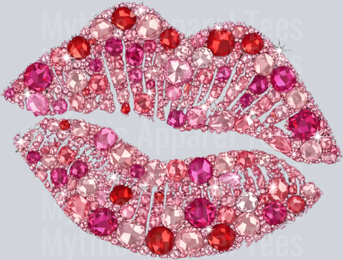 AZ709 Faux Rhinestone Valentines Day