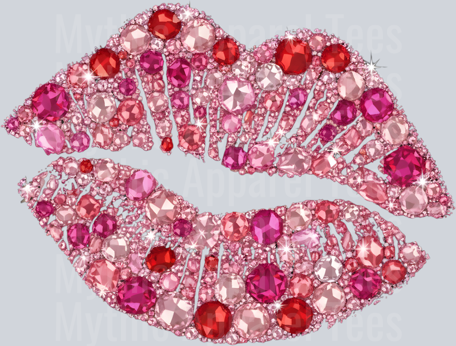 AZ709 Faux Rhinestone Valentines Day