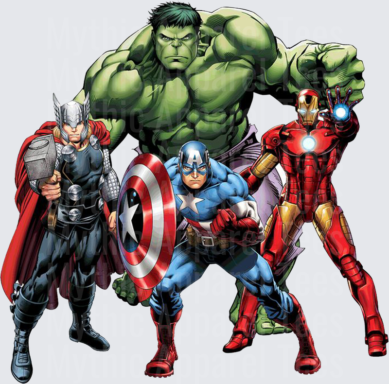 Marvel Super Heroes Avengers Thor Hulk Captain America Iron Man