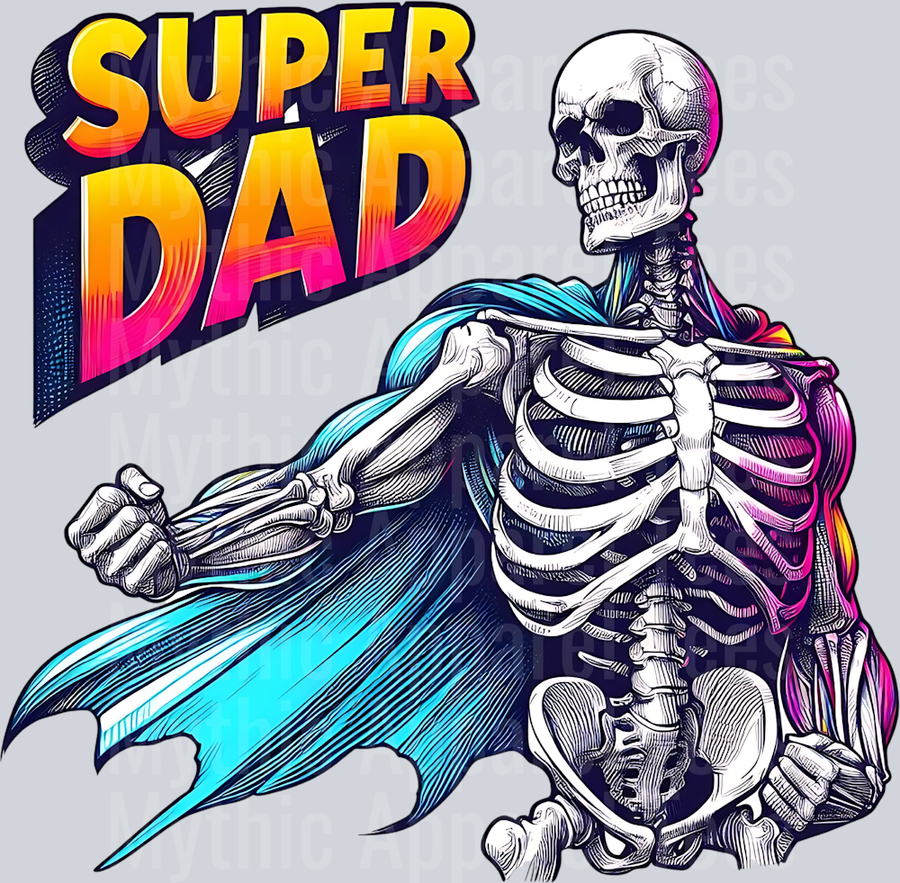 Super dad skelly DTF Dad Transfers