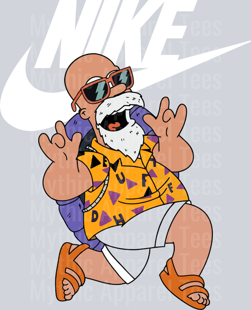 Master Roshi JUST DO IT DTF Nike Transfers