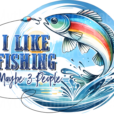 Fishing DTF Transfer