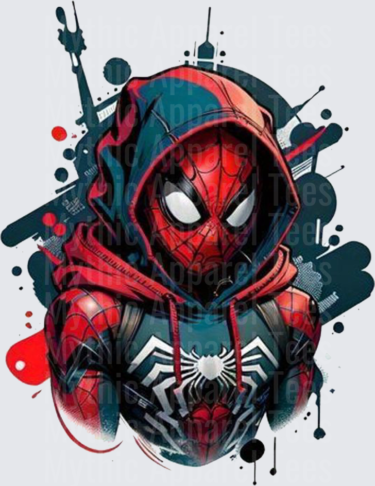 Marvel Super Heroes Spider-Man Hooded Graffiti Splash Art