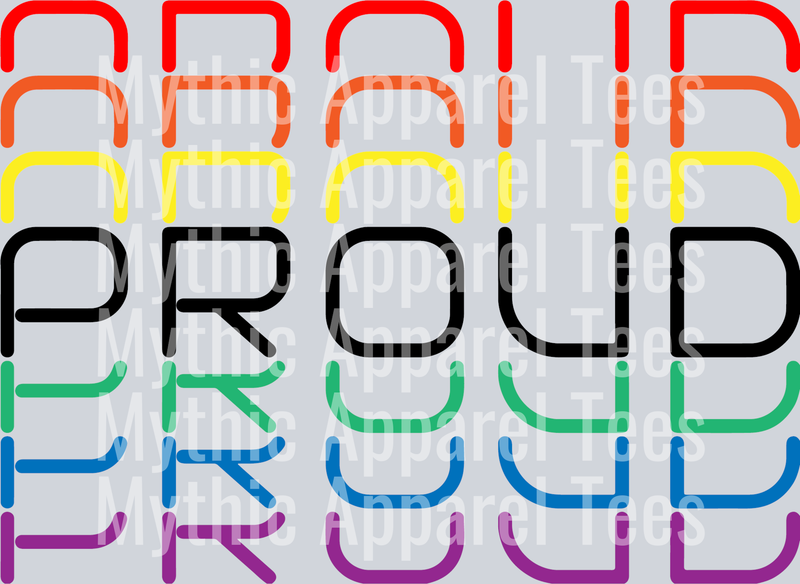 Proud rainbow words echo LGBTQ+ Transfer