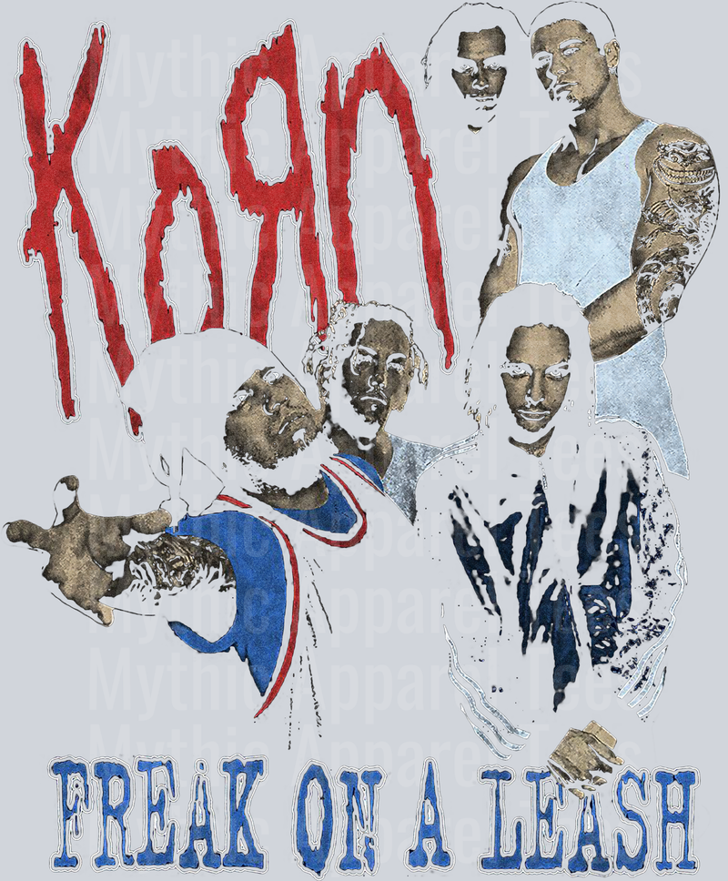 Korn HALFTONE Made For Black Shirt DTF Pop Culture Transfers