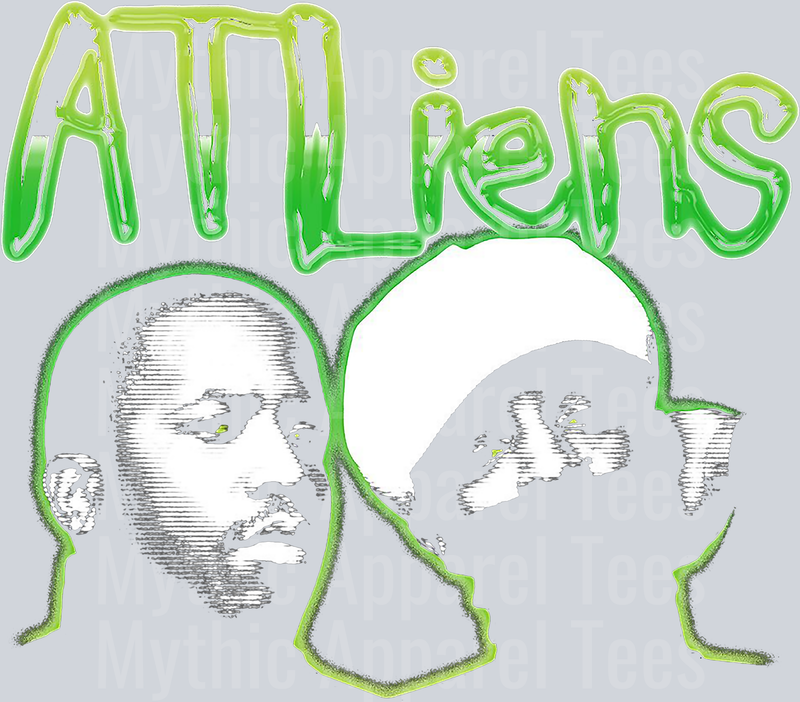 ATLiens HALFTONE Made For Black Shirt DTF Pop Culture Transfers