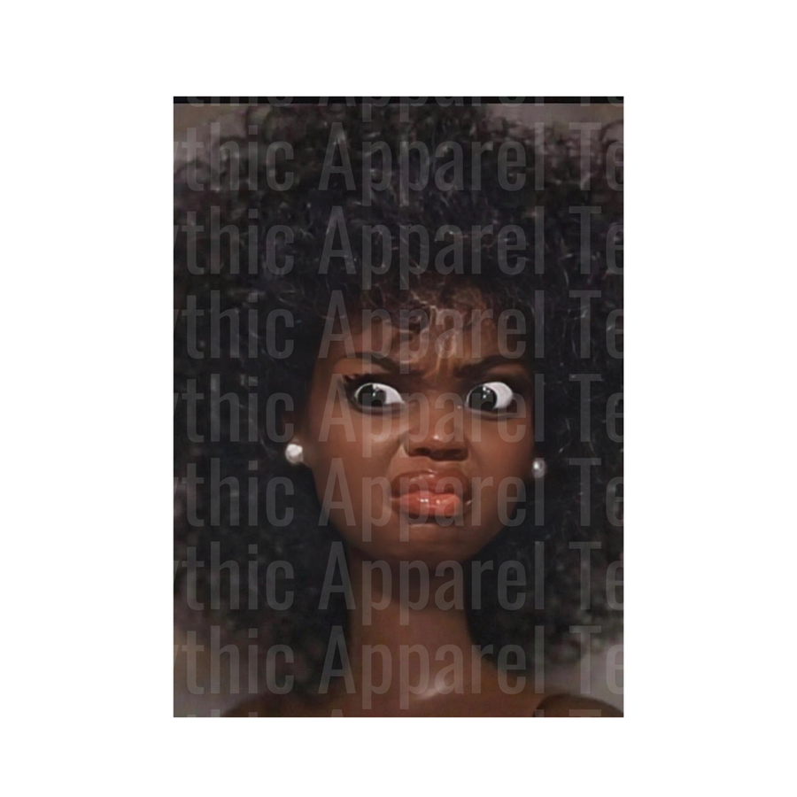Ratchet Barbies Side Eye Funny Face Reaction Meme Portrait