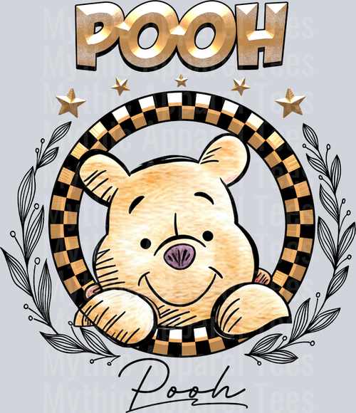Pooh Disney Classic Portrait with Signature Disney Winnie the Pooh