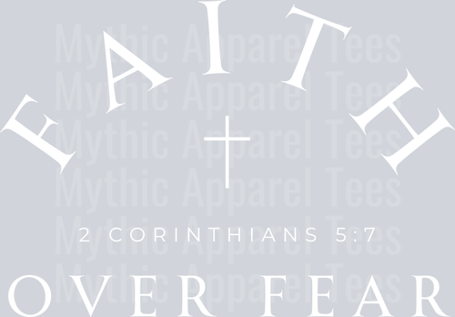 Faith over fear white DTF Religious Transfers