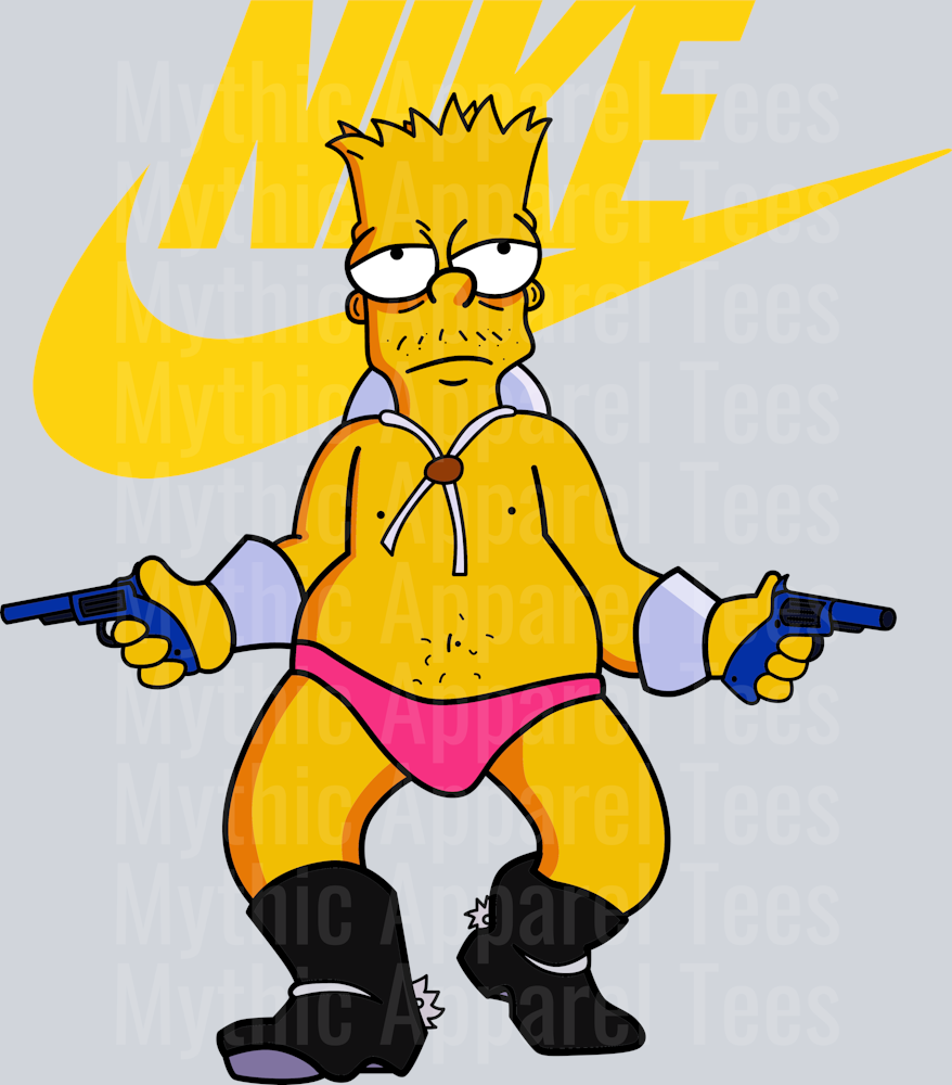 Nothing to Lose Bart Simpson JUST DO IT DTF Nike Transfers