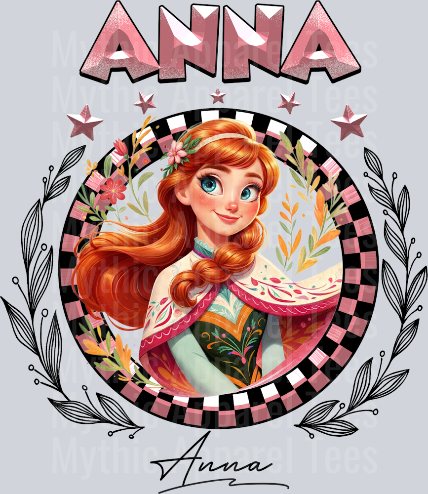 Anna Disney Classic Portrait with Signature Disney Princess