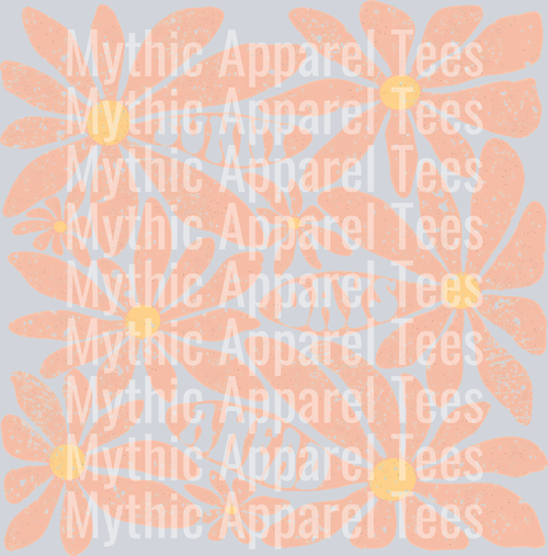 Retro Sunny days ahead boho hippie floral Summer Transfer
