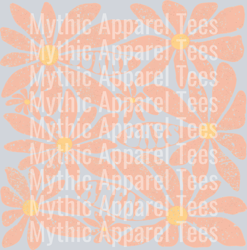 Retro Sunny days ahead boho hippie floral Summer Transfer