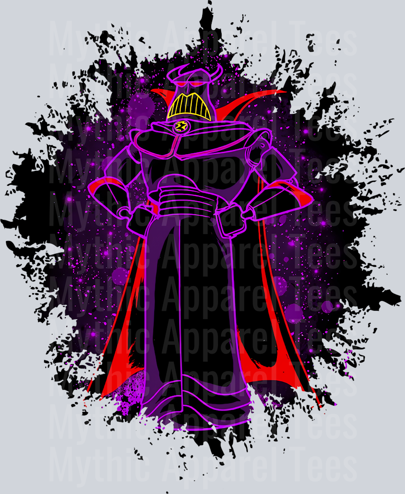 Zurg Toy Story Disney Villain Dark Silhouette Color Splash Crystal Ball Vision