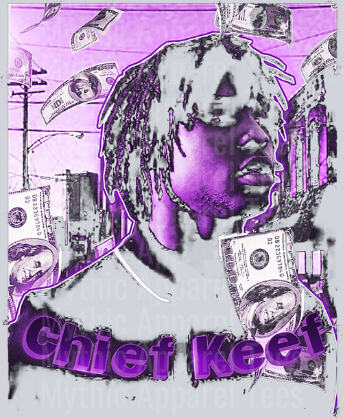 Chief Keef HALFTONE Made For Black Shirt DTF Pop Culture Transfers