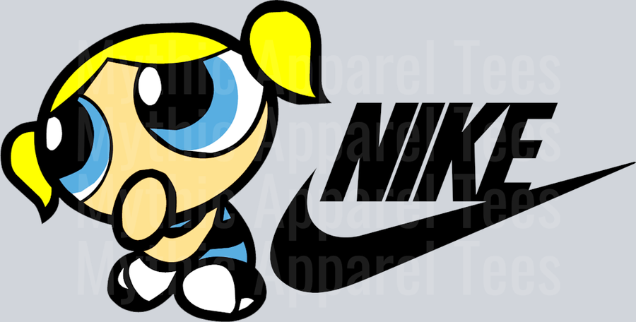 Bubbles Power Puff Girls JUST DO IT DTF Nike Transfers