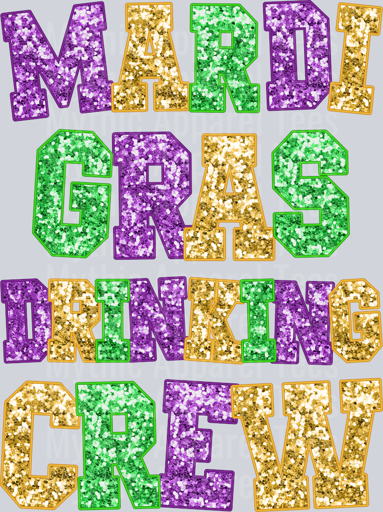 AZ748 Mardi Gras Rhinestone