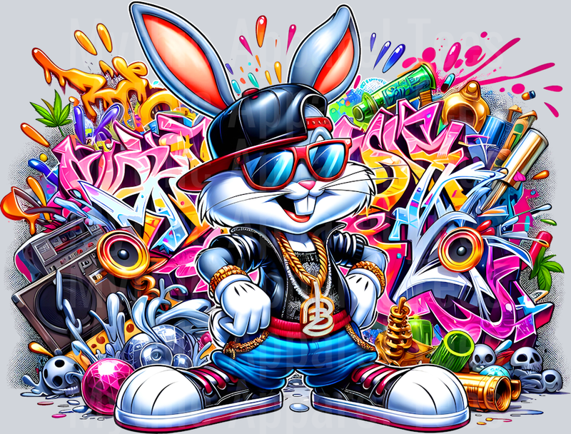 Bugs bunny Graffiti DTF Pop Culture Transfers