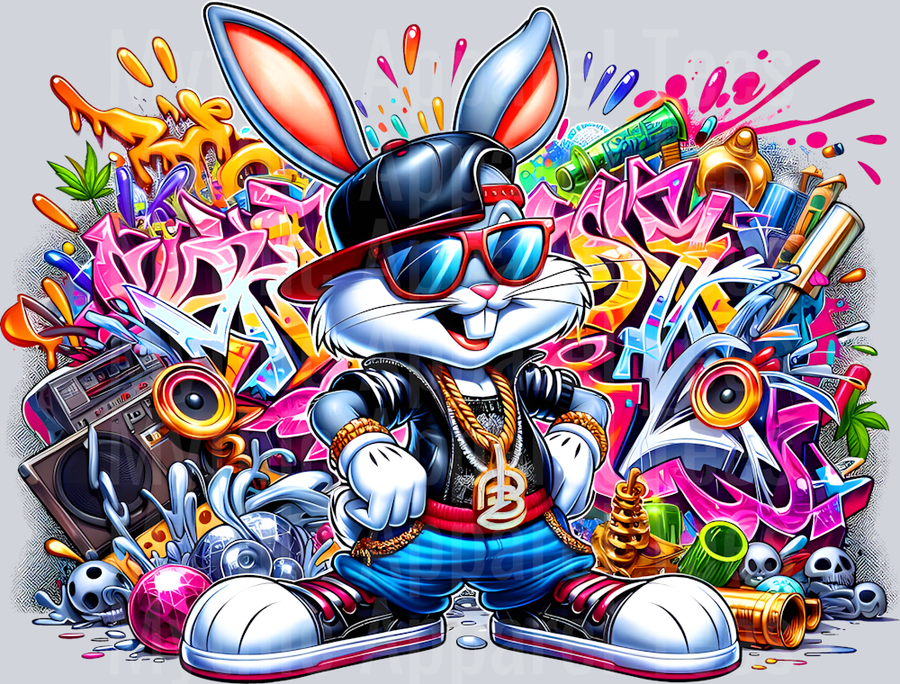 Bugs bunny Graffiti DTF Pop Culture Transfers