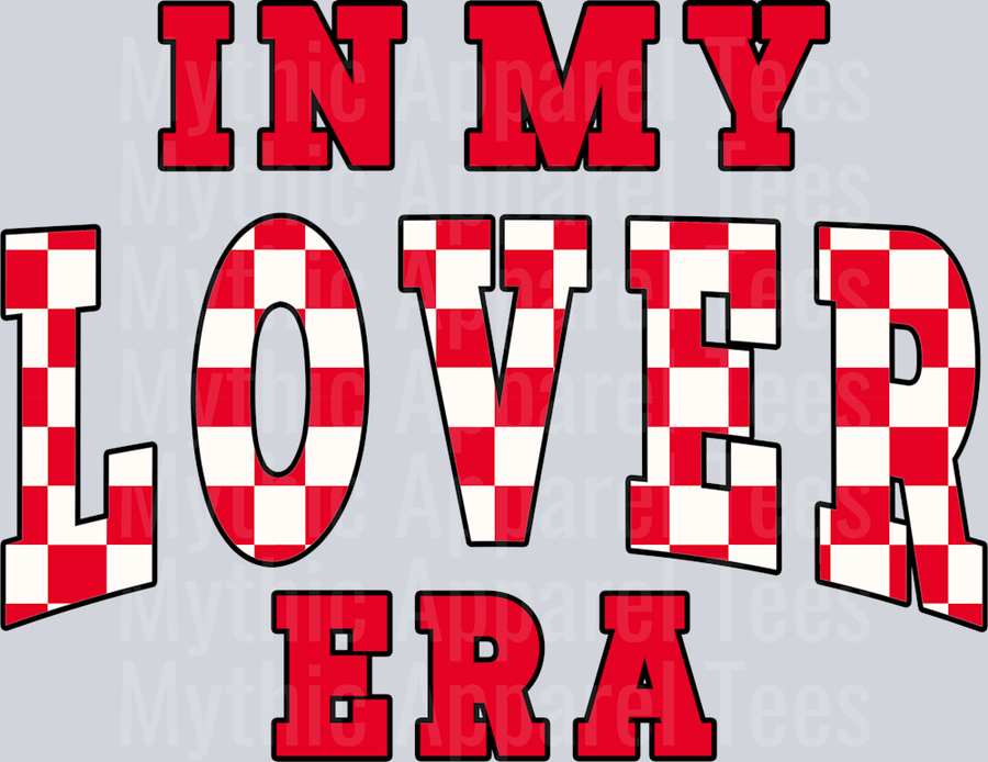 In My Lover Era Wavy Retro Funny Designs Valentines Day