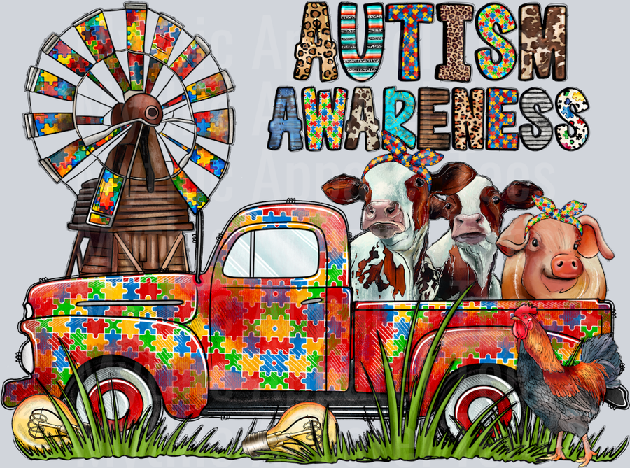 Autism Awareness Truck