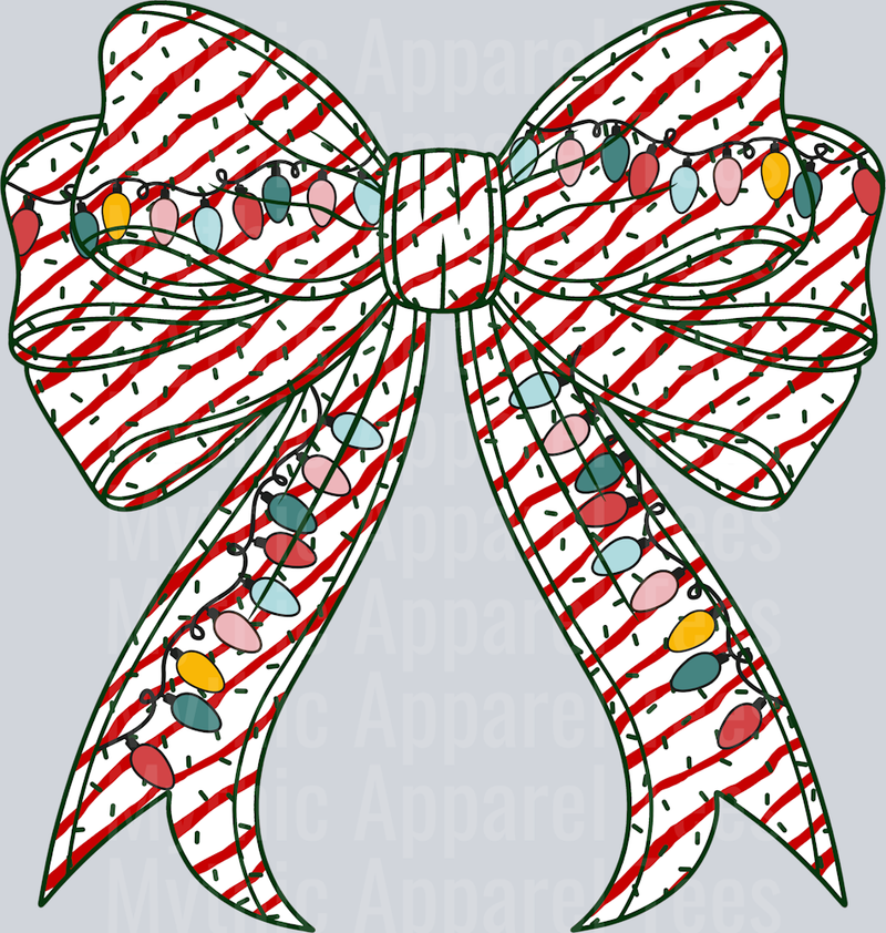 CHRISTMAS CAKE WITH CHRISTMAS LIGHT