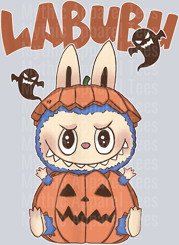 Funny Halloween Labubu Lover Labu in Pumpkin T-Shirt