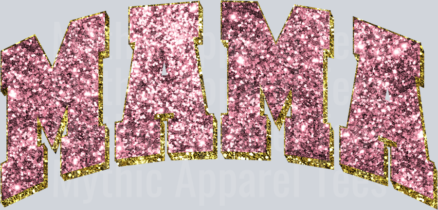mama 13 pink glitter DTF MOM Transfers