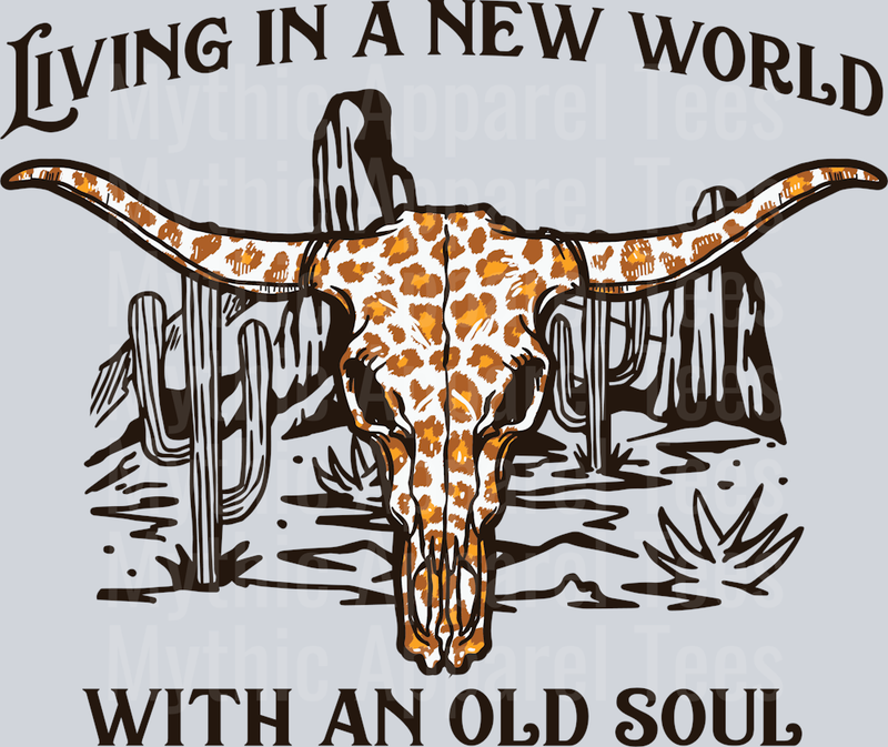 Living in a new world with an old soul western bull horn Western