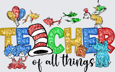 DR Seuss Teacher of All Things Glitter Characters Design