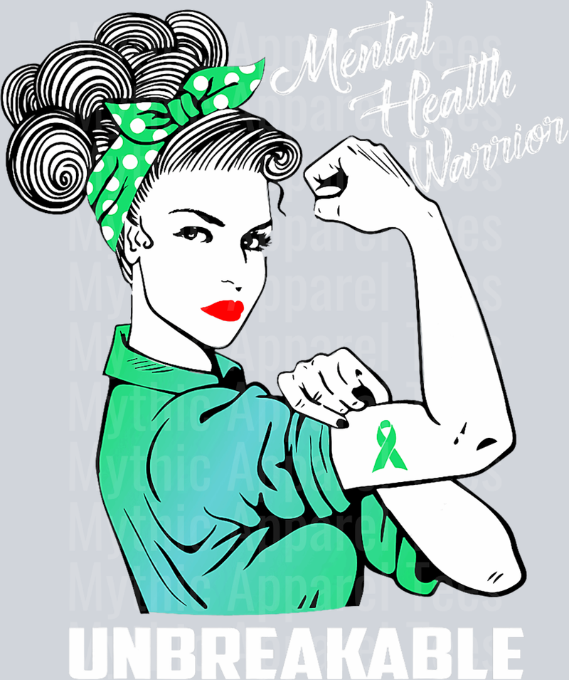 Mental Health Warrior Sassy Strong DTF Mental Health Awareness Transfers