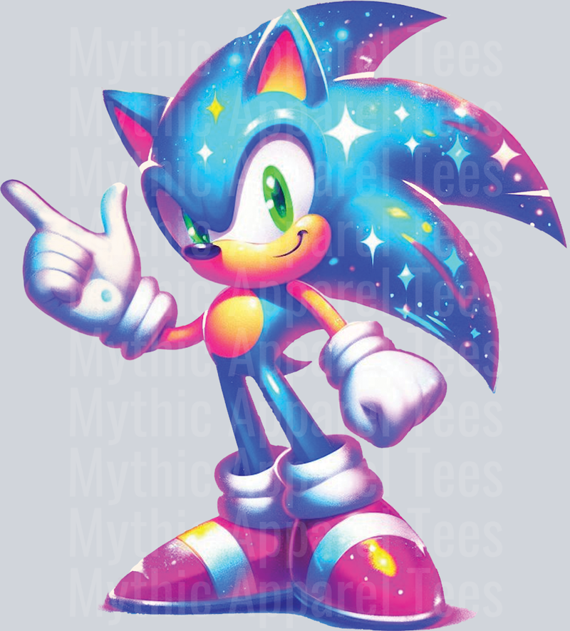 Sonic the Hedgehog 8 Colorful Pop Art Pop Culture Cosmic style