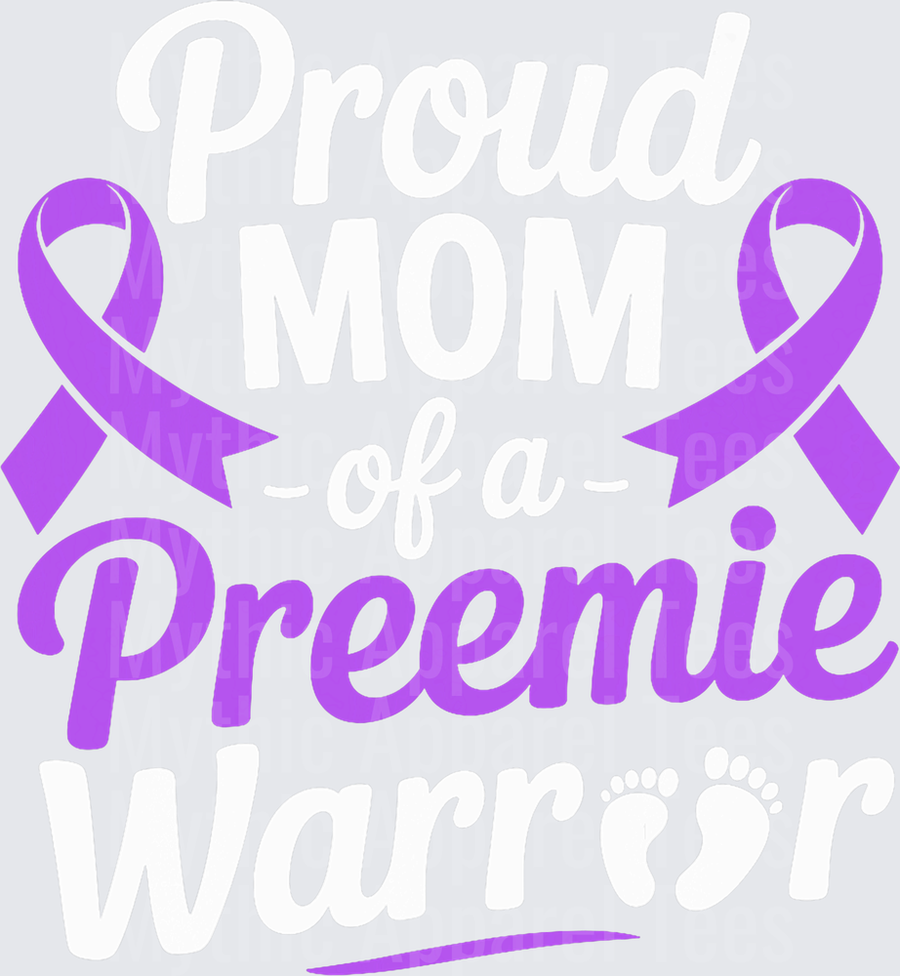Prematurity Awareness Proud Preemie Mom Nicu Warrior T-Shirt (2)