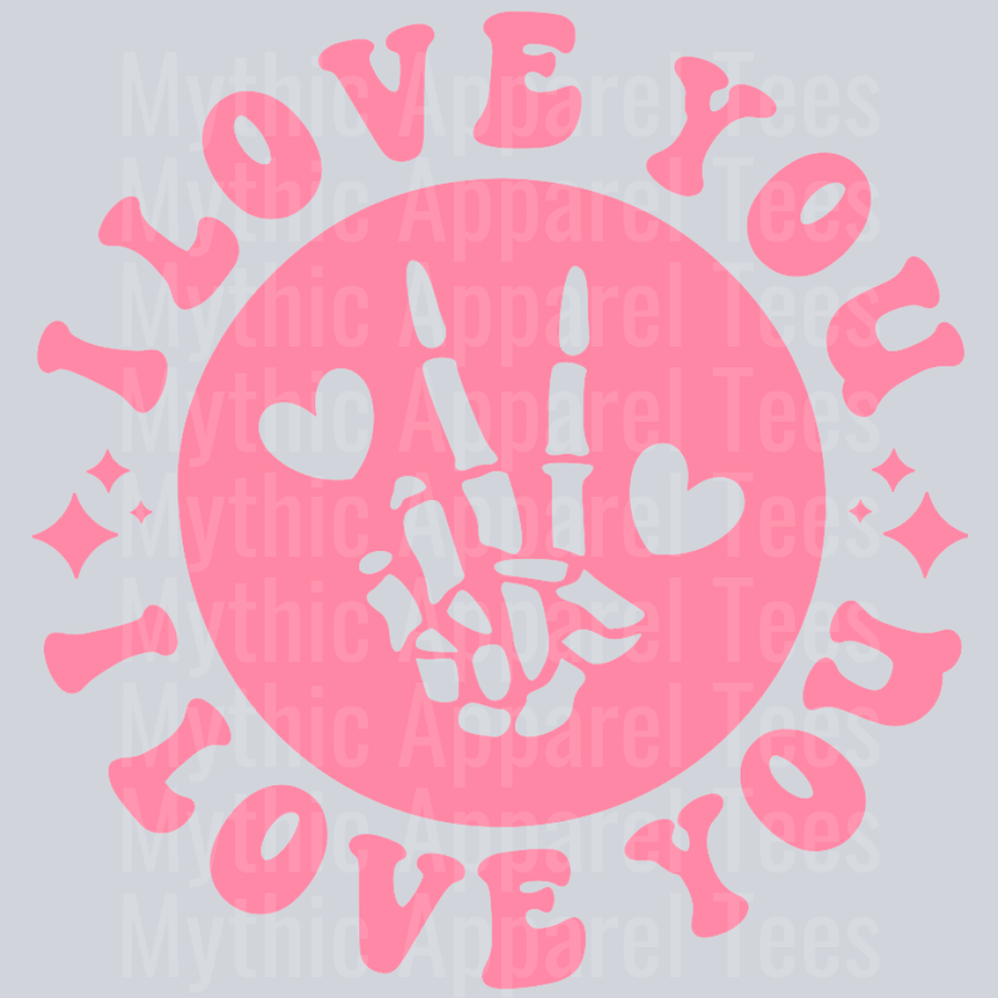 I Love You Pocket Design Wavy Retro Funny Designs Valentines Day