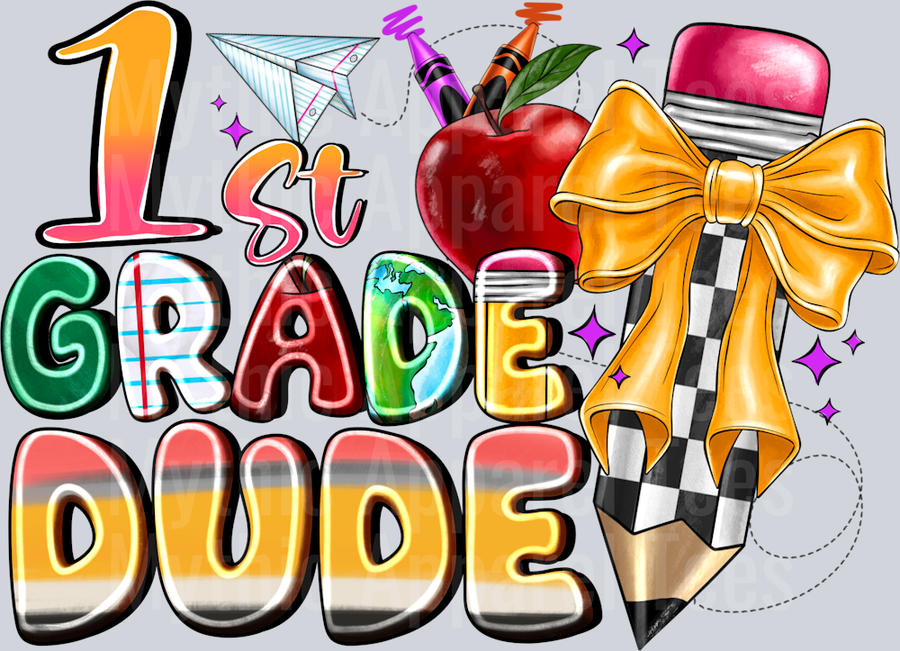 1st Grade Dude Pencil Back To School