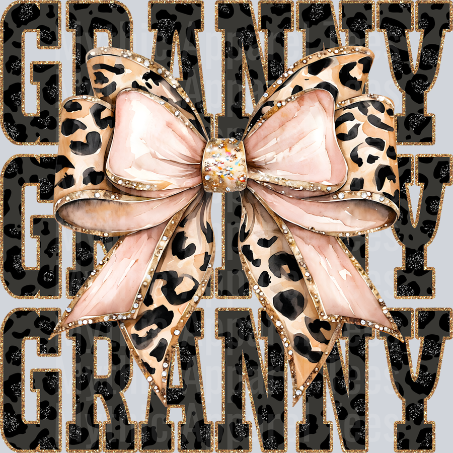 Leopard Bow Granny