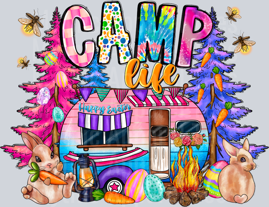 Camp Life Happy Easter Camping Camper