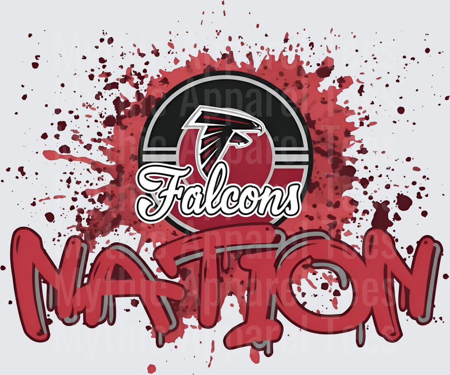 NFL Transfers Atlanta Falcons Nation Blood Splatter Design