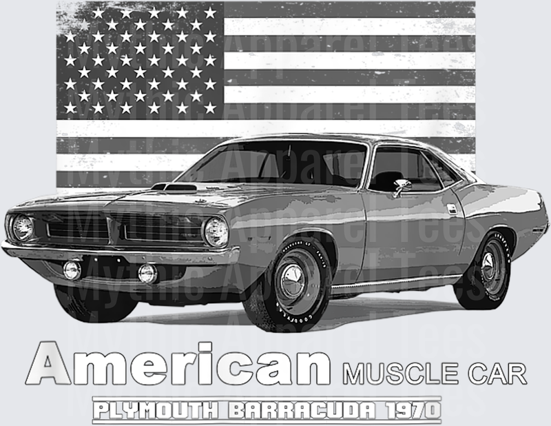 Plymouth Barracuda American Muscle Car 60s 70s T-Shirt