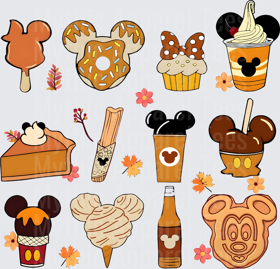Disney Fall and Thanksgiving Mickey Mouse Treats Snacks Bundle