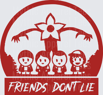 Stranger Things Friends Don't Lie Demogorgon Kids Group