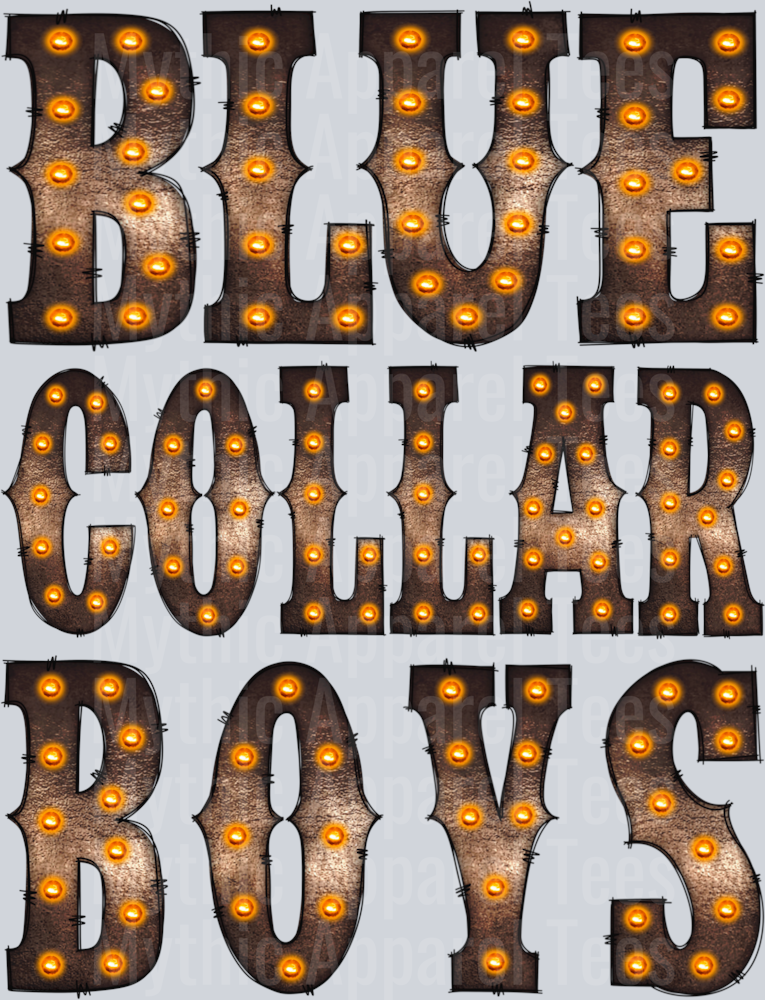 Blue collar boys DTF Blue Collar Transfers