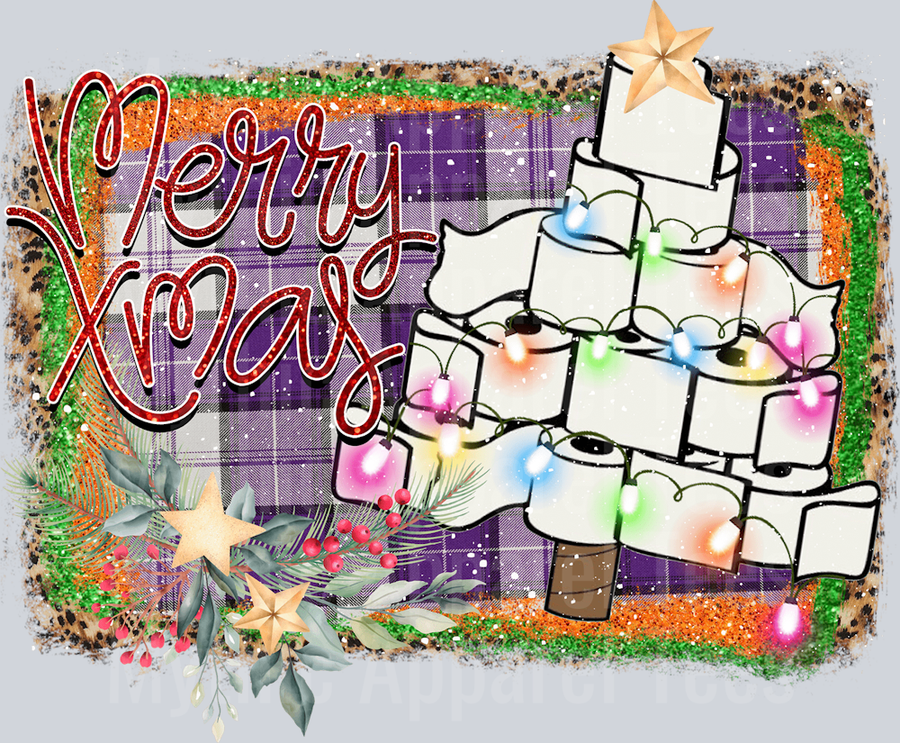 Merry Christmas Toilet Paper Christmas Tree