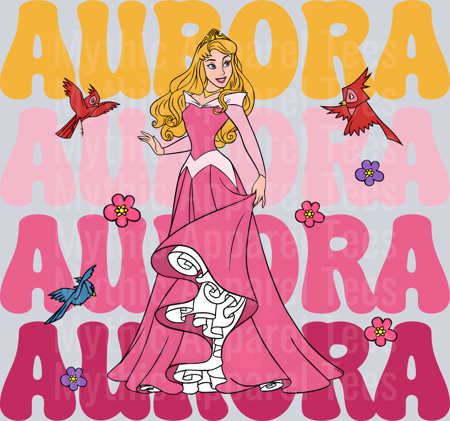Aurora Sleeping Beauty DTF Disney Transfers