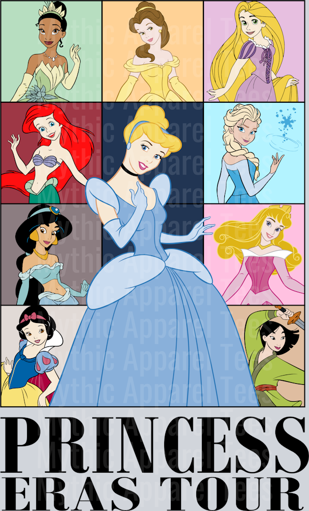 Princess Eras Tour Cinderella Feat DTF Disney Transfers