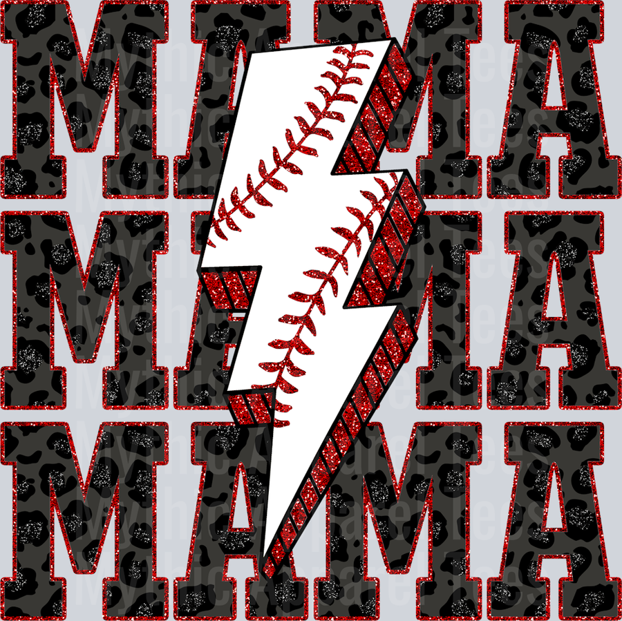 Baseball Mama Stacked School Spirit & Sports